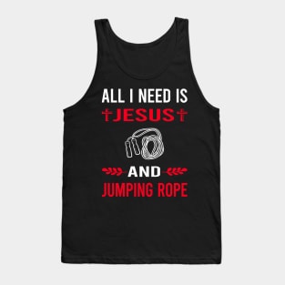 I Need Jesus And Jump Jumping Rope Rope Skipping Tank Top